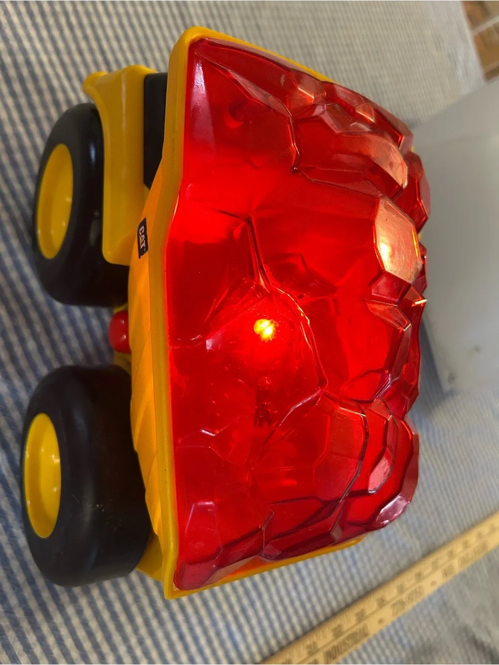 CAT Light Up Dump Truck Lights And Sounds Preschool Toy Construction Vehicle